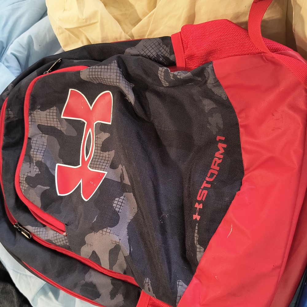 Under Armour X Storm 1 Red Backpack EUC